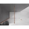 Mexen Velar toló zuhanyfal Walk-in 160 x 200 cm, áttetsző 8 mm, kefélt réz - 871-160-000-03-65
