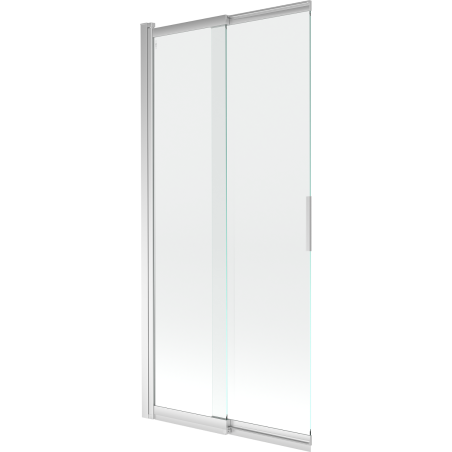 Mexen Fox paravan cadă cu 2 uși glisante 85 x 150 cm, transparent, crom - 891-085-002-01-00