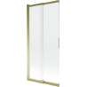 Mexen Fox paravan de duș 2-paneluri culisant 85 x 150 cm, transparent, auriu - 891-085-002-50-00