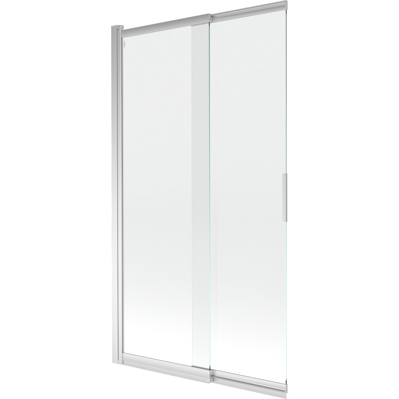 Mexen Fox 2-szárnyú eltolható fürdőkád paraván 100 x 150 cm, átlátszó, króm - 891-100-002-01-00