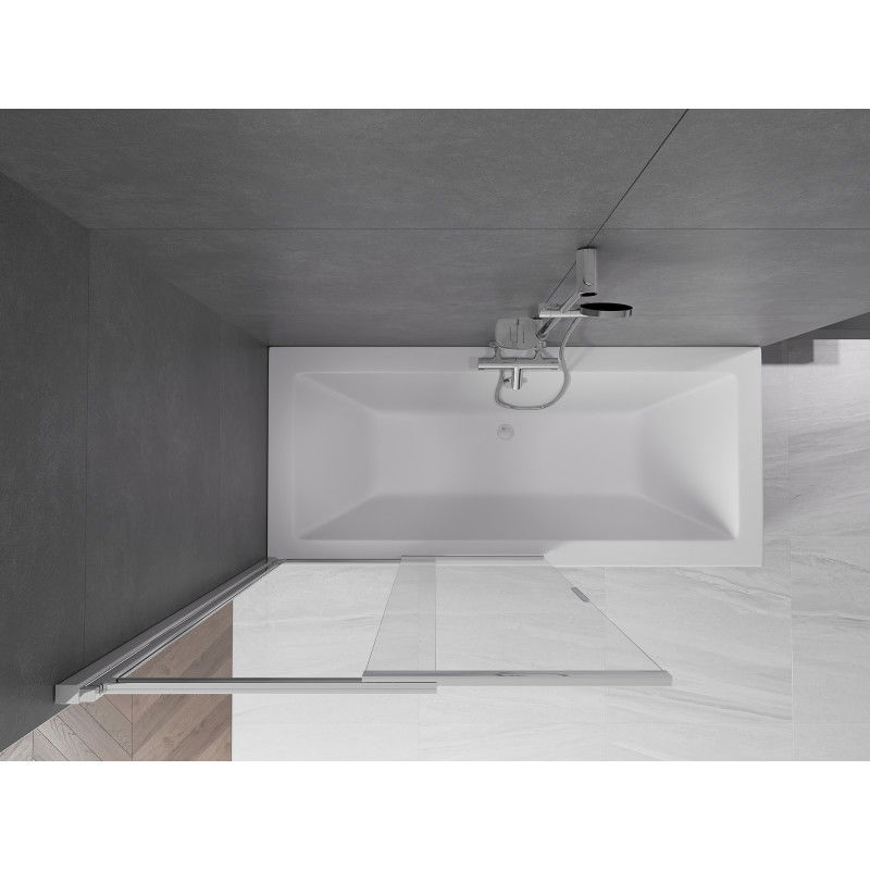 Mexen Fox paravan de cadă de duș cu 2 panouri glisante 100 x 150 cm, transparent, crom - 891-100-002-01-00