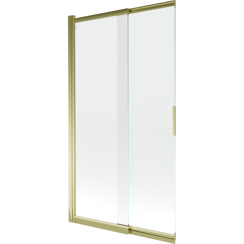 Mexen Fox paravan pentru cadă de duș cu 2 canaturi glisante 100 x 150 cm, transparent, auriu - 891-100-002-50-00