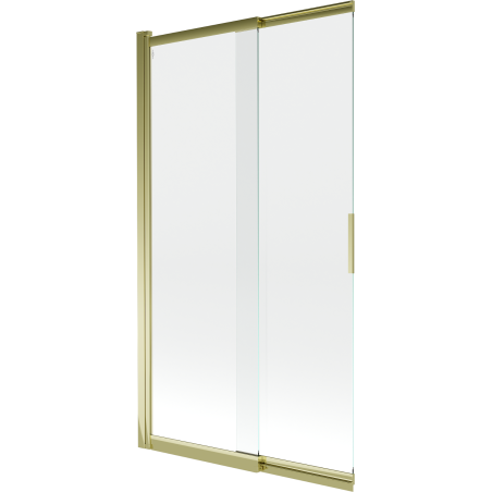 Mexen Fox paravan pentru cadă de duș cu 2 canaturi glisante 100 x 150 cm, transparent, auriu - 891-100-002-50-00