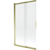 Mexen Fox paravan de baie cu 2 uși glisante 100 x 150 cm, transparent, auriu - 891-100-002-50-00