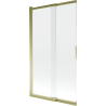 Mexen Fox paravan pentru cadă de duș cu 2 canaturi glisante 100 x 150 cm, transparent, auriu - 891-100-002-50-00