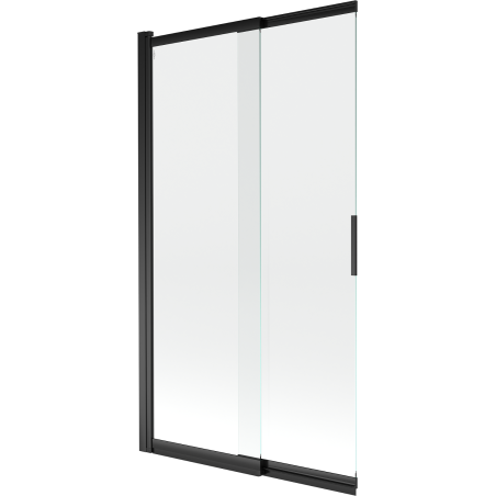 Mexen Fox paravan de baie cu 2 uși glisante 100 x 150 cm, transparent, negru - 891-100-002-70-00