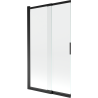 Mexen Fox paravan de baie cu 2 uși glisante 100 x 150 cm, transparent, negru - 891-100-002-70-00