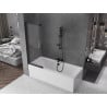 Mexen Fox paravan de baie cu 2 uși glisante 100 x 150 cm, transparent, negru - 891-100-002-70-00