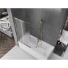 Mexen Fox paravan de baie 2-canate culisant 85 x 150 cm, mat, auriu - 891-085-002-50-30