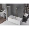 Mexen Fox paravan de baie cu 2 canaturi glisant 85 x 150 cm, mat, auriu - 891-085-002-50-30