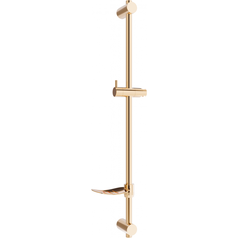Mexen DF zuhanyrúd szappantartóval 80 cm, Rózsaszín-arany - 79382-60
