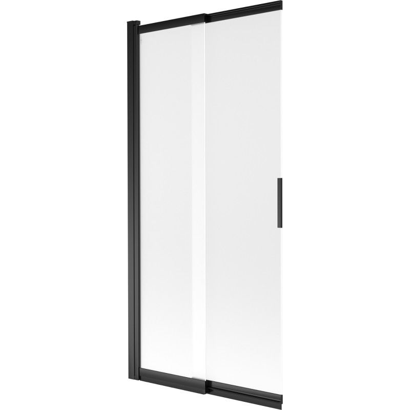 Mexen Fox 2-részes toló zuhanyfal, 85 x 150 cm, matt, fekete - 891-085-002-70-30