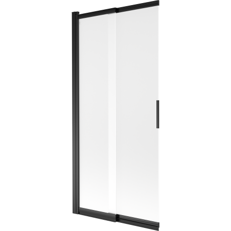 Mexen Fox paravan de cadă cu 2 canaturi, culisant, 85 x 150 cm, mat, negru - 891-085-002-70-30