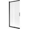 Mexen Fox paravan de cadă cu 2 canaturi, culisant, 85 x 150 cm, mat, negru - 891-085-002-70-30