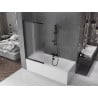 Mexen Fox paravan de baie 2-canate culisant 85 x 150 cm, mat, negru - 891-085-002-70-30