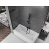 Mexen Fox paravan cadă de baie cu 2 panouri glisante 85 x 150 cm, transparent, negru - 891-085-002-70-00