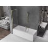 Mexen Fox paravan pentru cadă de duș cu 2 canaturi glisante 100 x 150 cm, transparent, auriu - 891-100-002-50-00