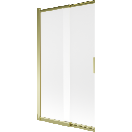 Mexen Fox paravan de cadă cu 2 aripi culisante 100 x 150 cm, înghețat, auriu - 891-100-002-50-30
