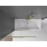 Mexen Fox paravan de cadă cu 2 aripi culisante 100 x 150 cm, înghețat, auriu - 891-100-002-50-30