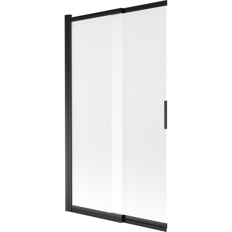 Mexen Fox 2-szárnyú toló zuhanyfal 100 x 150 cm, homokfúvott, fekete - 891-100-002-70-30