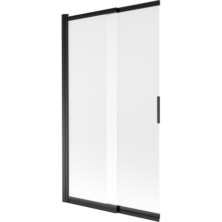 Mexen Fox paravan de cadă cu 2 canaturi glisante 100 x 150 cm, înghețat, negru - 891-100-002-70-30