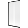 Mexen Fox paravan de baie cu 2 aripi glisant 100 x 150 cm, mat, negru - 891-100-002-70-30