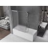 Mexen Fox paravan cadă cu două uși culisante 120 x 150 cm, sablat, crom - 891-120-002-01-30