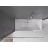 Mexen Fox paravan cadă cu două uși culisante 120 x 150 cm, sablat, crom - 891-120-002-01-30