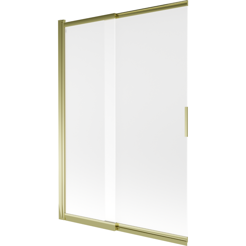 Mexen Fox paravan de baie cu 2 uși glisante 120 x 150 cm, înghețat, auriu - 891-120-002-50-30