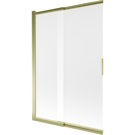 Mexen Fox paravan de baie cu 2 uși glisante 120 x 150 cm, înghețat, auriu - 891-120-002-50-30