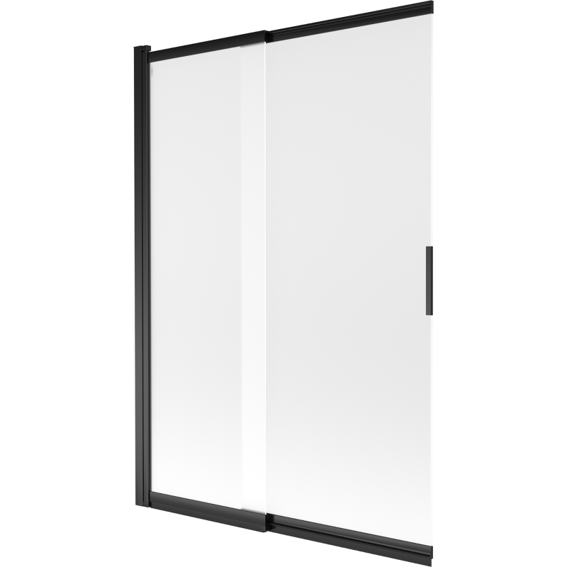 Mexen Fox paravan de duș 2-panouri culisante 120 x 150 cm, mat, negru - 891-120-002-70-30