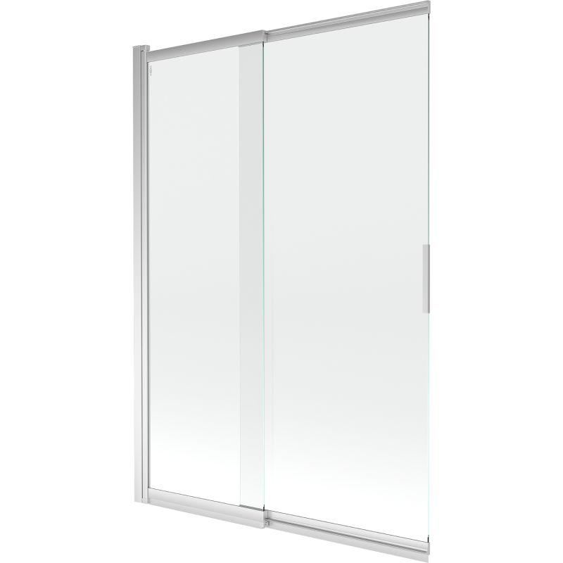 Paravan de cadă 2-pliant Mexen Fox 120 x 150 cm, transparent, crom - 891-120-002-01-00