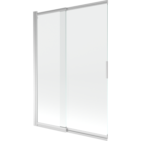 Mexen Fox 2-szárnyú toló kádparaván 120 x 150 cm, átlátszó, króm - 891-120-002-01-00