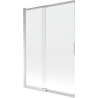 Mexen Fox 2-paneles toló zuhanyfal 120 x 150 cm, átlátszó, króm - 891-120-002-01-00
