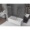 Mexen Fox paravan de baie cu 2 uși glisante 120 x 150 cm, transparent, auriu - 891-120-002-50-00