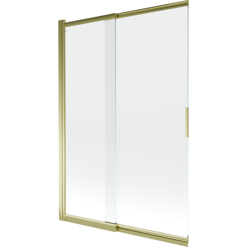 Mexen Fox paravan de baie cu 2 uși glisante 120 x 150 cm, transparent, auriu - 891-120-002-50-00