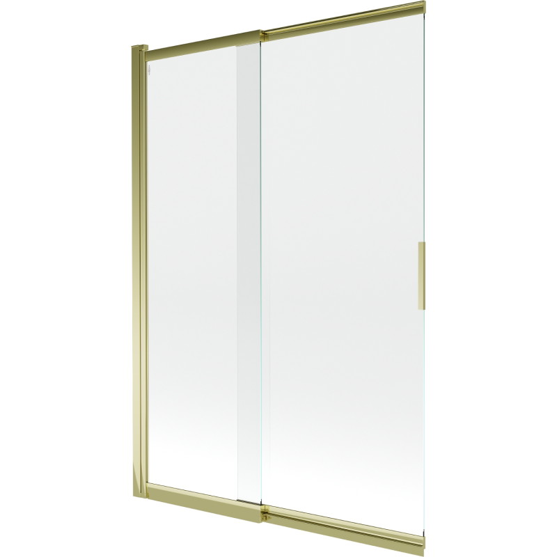 Mexen Fox paravan de cadă cu 2 canaturi glisant 120 x 150 cm, transparent, auriu - 891-120-002-50-00