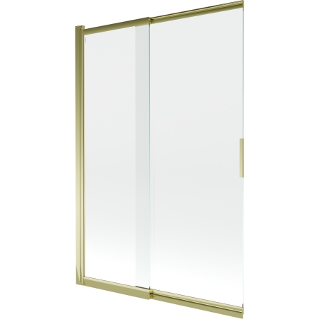 Mexen Fox paravan de baie cu 2 uși glisante 120 x 150 cm, transparent, auriu - 891-120-002-50-00