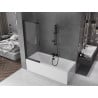 Mexen Fox paravan cadă 2-panouri culisante 120 x 150 cm, transparent, negru - 891-120-002-70-00