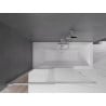 Paravan de cadă 2-pliant Mexen Fox 120 x 150 cm, transparent, crom - 891-120-002-01-00