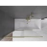 Mexen Fox paravan de baie cu 2 aripi glisant 120 x 150 cm, transparent, auriu - 891-120-002-50-00