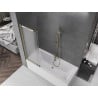 Mexen Fox paravan de baie cu 2 uși glisante 120 x 150 cm, înghețat, auriu - 891-120-002-50-30