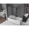 Mexen Fox paravan de baie cu două uși glisante 120 x 150 cm, mat, negru - 891-120-002-70-30