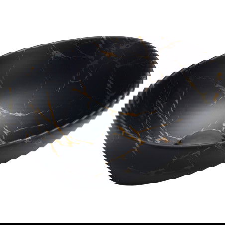 Mexen Elza 40 x 33 cm méretű pultra helyezhető mosdó, fekete kő - 21014098