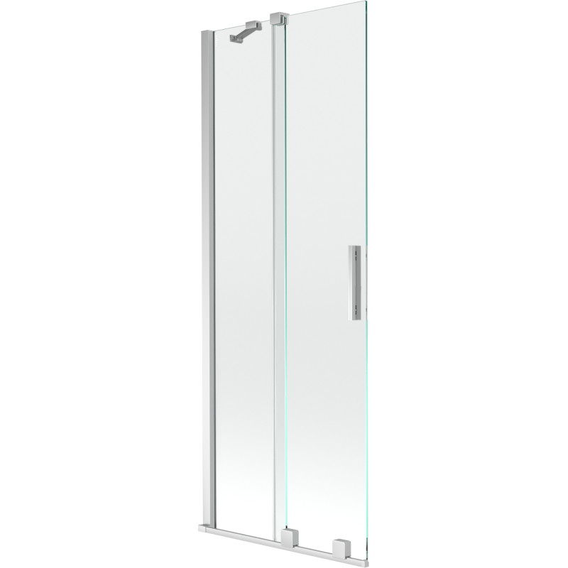 Mexen Velar kétszárnyas, tolófüggöny 70 x 150 cm, átlátszó, króm - 896-070-000-01-01