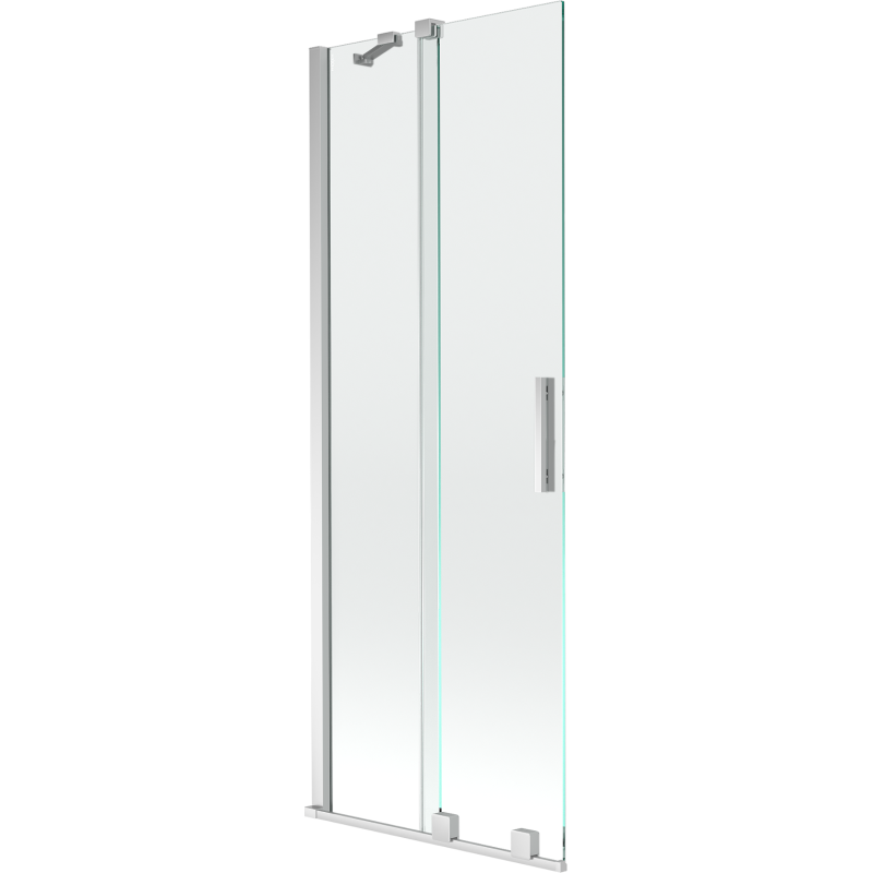 Mexen Velar paravan cadă 2-aripi culisant 75 x 150 cm, transparent, Crom - 896-075-000-01-01