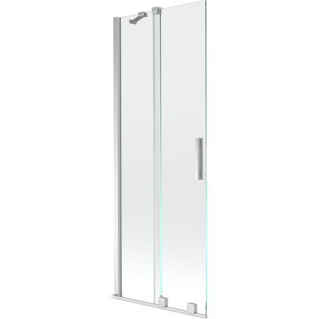 Mexen Velar perete de cadă cu 2 panouri glisante 75 x 150 cm, transparent, crom - 896-075-000-01-01