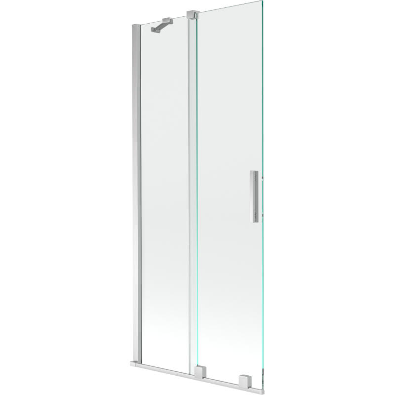 Mexen Velar paravan cadă 2-aripi culisant 85 x 150 cm, transparent, Crom - 896-085-000-01-01