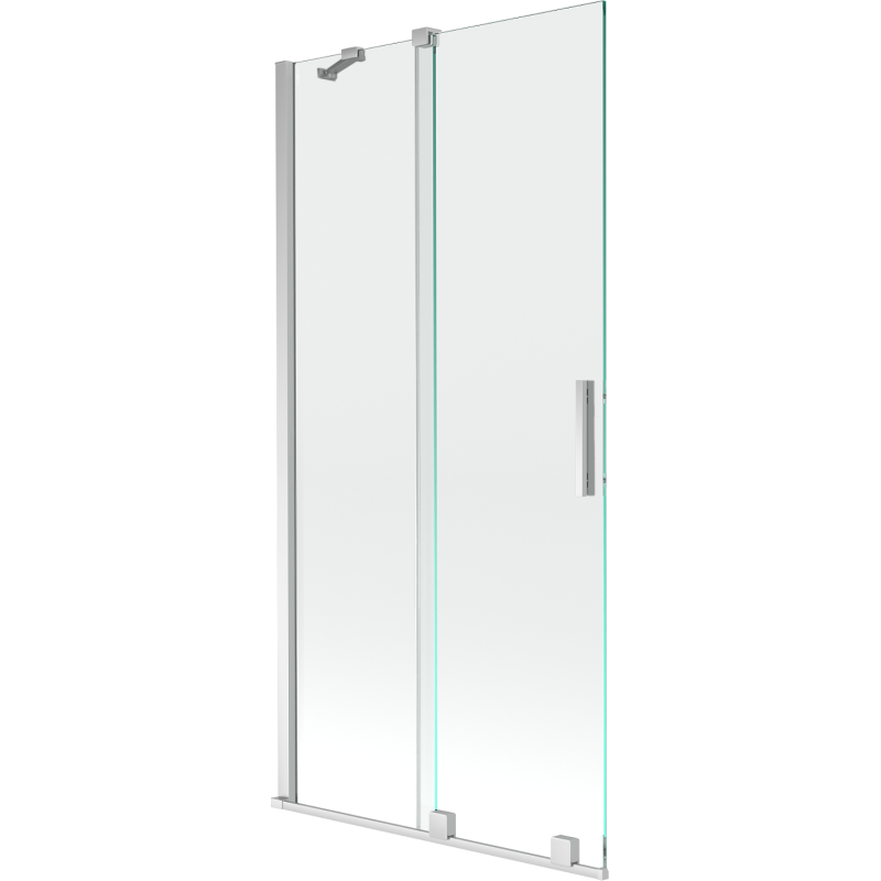 Mexen Velar paravan cadă 2-aripi culisant 90 x 150 cm, transparent, Crom - 896-090-000-01-01