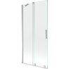 Mexen Velar paravan cadă 2-aripi culisant 90 x 150 cm, transparent, Crom - 896-090-000-01-01